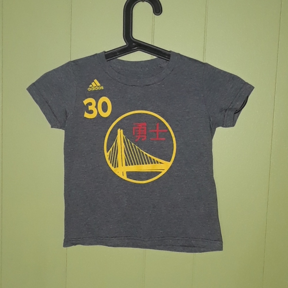 WARRIORS CURRY #30 ADIDAS T SHIRT 3T  SZ